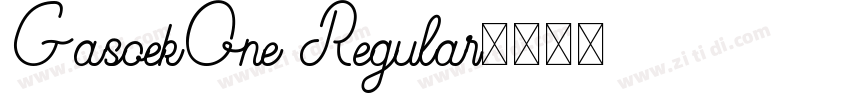 GasoekOne Regular字体转换